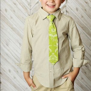 Mustard Pie Boy’s Taylor Button Down in Vanilla.